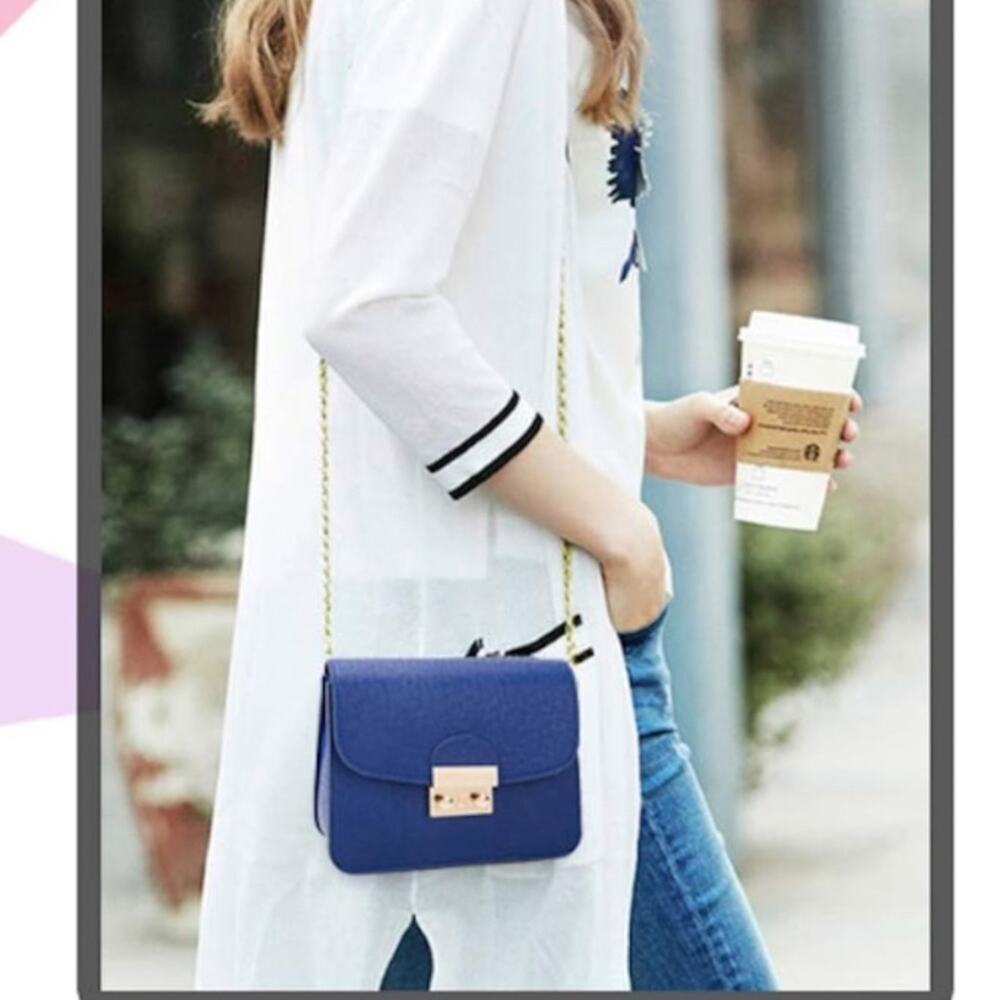 Amazon Small Evening Crossbody Chain Shoulder Clutch Purse Formal Bag - Yellow - Picture 3 of 10